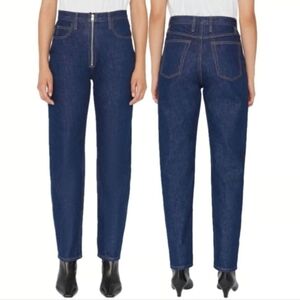 Frame Le High And Tight High Rise Front  Exposed Zipper Jean Sz 26